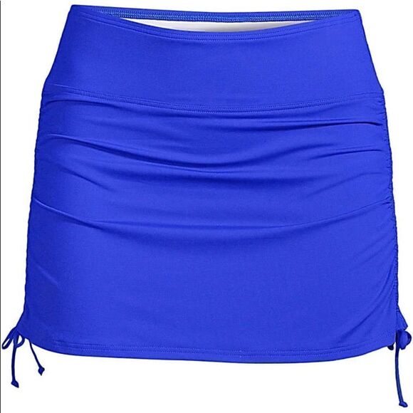 Land’s End Plus size swim skirt adjustable length electric blue Various - Picture 1 of 4